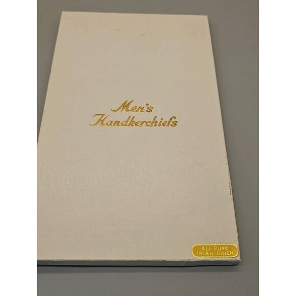 Vintage NOS Springmaid 3 Men's Monogrammed Handkerchiefs Goldenweve "E" "G" X 7 - Picture 10 of 11